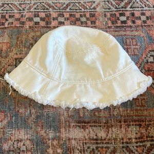 J Crew Fringe Bucket Hat, Like New!